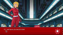 Gamer girl gets peppered in this 3D animated BDSM scene