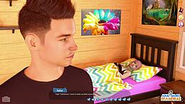 3D game with naughty Naomi and her big tits