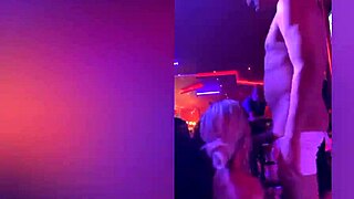 Amateur porn actress Katharine Madrid gets naughty on stage