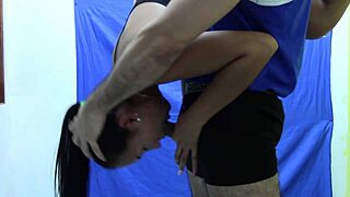 Pocahontas gets pounded and pukes in deepthroat video