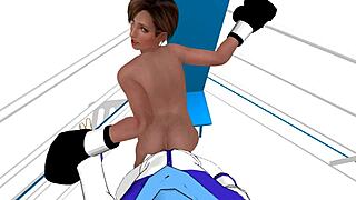 Blowjob and anal sex in a femdom POV video