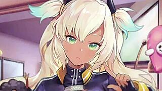 Uncensored hentai game with squirting girls