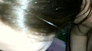 Russian girl gets a full facial from a man