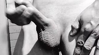 Active and passive roles in a gay blowjob video