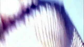 Teenager's foot massage and footjob