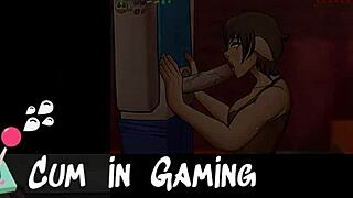 Futa's masturbation marathon in ep 1 of hentai game