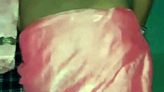 Sensual crossdresser in saree swallows cum in Mujra video