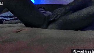 Blindfolded and masked, friend gets spied on and wet