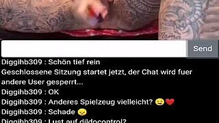 European mature woman pleasures herself with a toy
