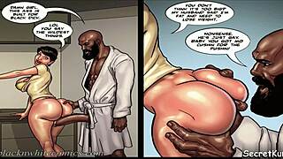 Big ass babe gets pounded by a big black cock in the classroom