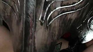 Silky wife gets her pussy licked by a bad wolf