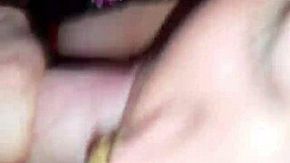 Retro blowjob: girlfriend gives a sensual cock sucking