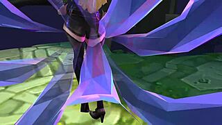 Korean voice acting with sensual sounds and erotic LOL cosplay
