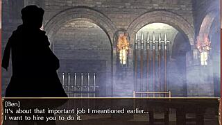 Erotic BDSM anime with big tits and masturbation