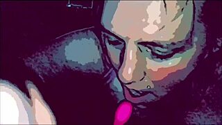 Cartoon couple explores intimacy with oral and anal pleasure