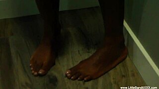 Amateur ebony girl with perky tits dances seductively for the camera