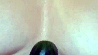 Food and toys combine in this hot and horny amateur video