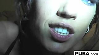 Capri Cavanni's sensual solo performance with wet n' wild close-up