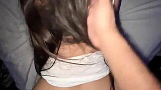Amateur teen prostitute enjoys rough sex and creampie