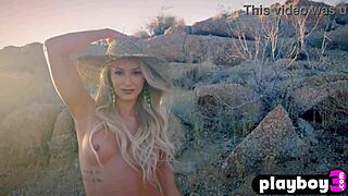 Emma Hix, a busty teen, performs an enticing solo striptease revealing her attractive physique