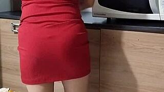 Wife and camgirl's authentic home video