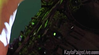 Kayla Paige's big natural tits and slender ass make her a pleasure expert