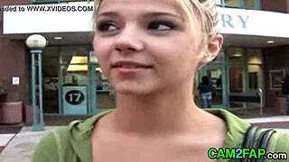 Sizzling blonde beauty in a steamy adult film