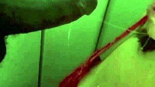 Masked seduction: Slow-motion oral pleasure