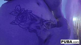 Blonde beauty Nadia White's erotic wrestling and double penetration
