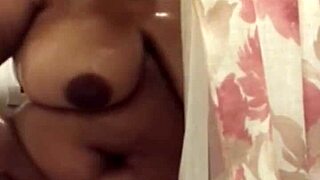 Bronx Nicole's shower scene with voluptuous curves and ample bosom