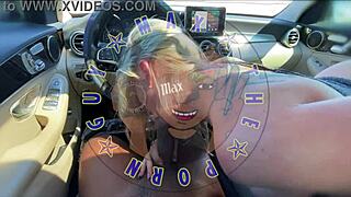 Sydney's public BJ leaves me cumming hard in her mouth