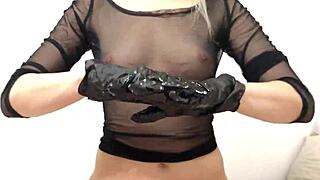 “Wanna see how I jerk him off in latex gloves?”