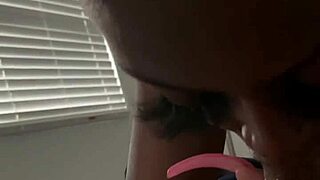 Ebony slut spits and swallows in a nasty BMV