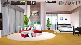 3D gameplay: Hot stepsister's solo play