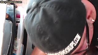 Gay amateur caught in the act at the gloryhole