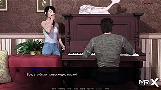 Get wet and wild with Pine in this steamy shower game