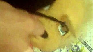A teenage Brazilian amateur gives a black amateur a blowjob