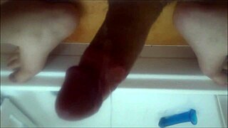 Solo session in the lavatory