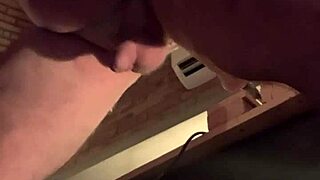 Gay amateur gets a squirting orgasm while using a sex machine