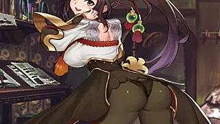 Uncensored Hentai game featuring horny anime characters
