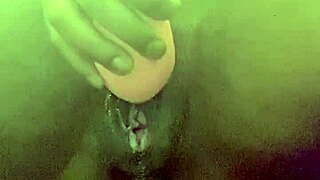 Intense masturbation session with ejaculation