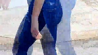 Barefoot stroll in the hottest attire on the streets