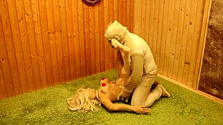 Catalina and Marsalina Valentina engage in anal play with their sex doll