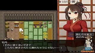 Asian beauty cooks up a cum-filled adventure in a video game