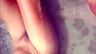 I watched my sexy Latina girlfriend Susy masturbate on the beach with her gorgeous tan skin