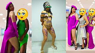 Esclava Samanta dances while whipped and humiliated to sing