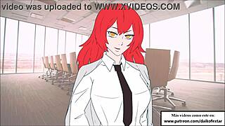 Experience the thrill of ballkicking and chainsaw man in this hentai video