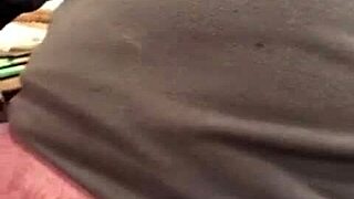 Solo male masturbation in the kitchen with a cumshot