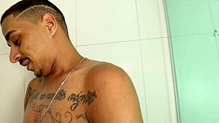 A Hung Black Stud and Pale Twink Share a Steamy Shower