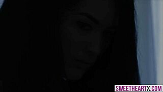 A mature woman with tattoos pleasures a young blonde girl sexually